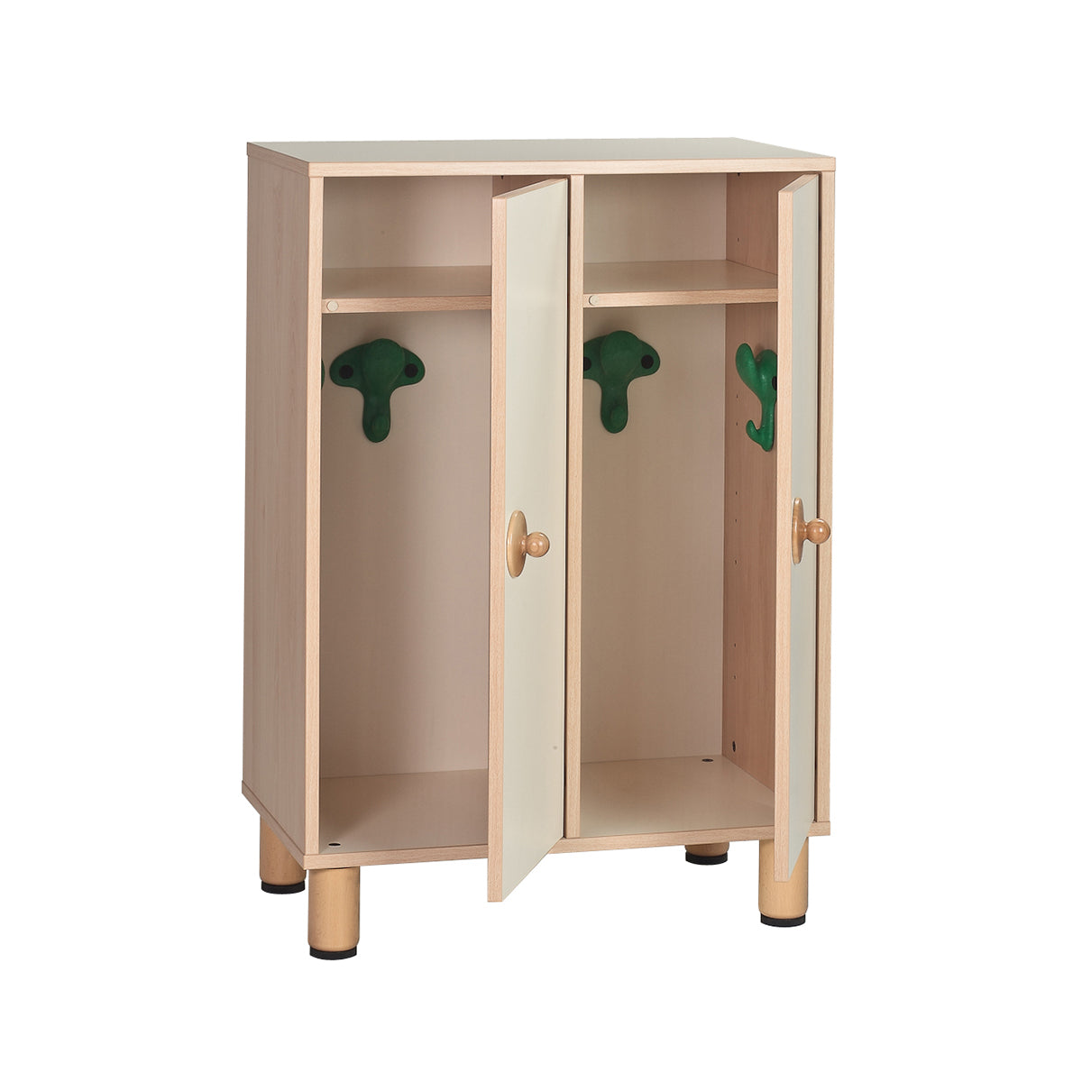 Vestiaire 6 places avec portes 71x41x100h cm