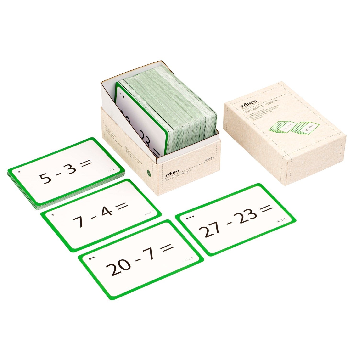 Cartes flash mathématiques - Soustraction