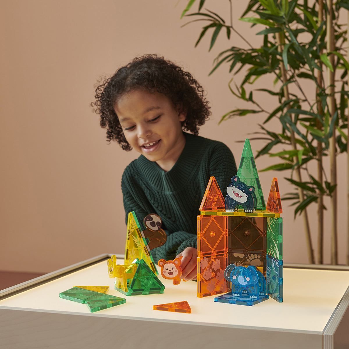 MagGenius 38 blocs magnétiques Jungle - boite carton