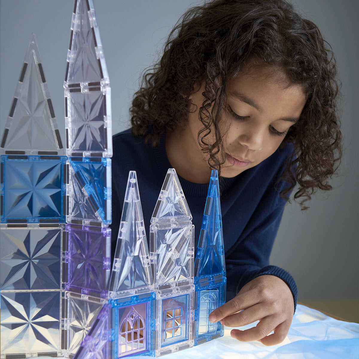 MagGenius 100 blocs magnétiques Saphir - boite carton