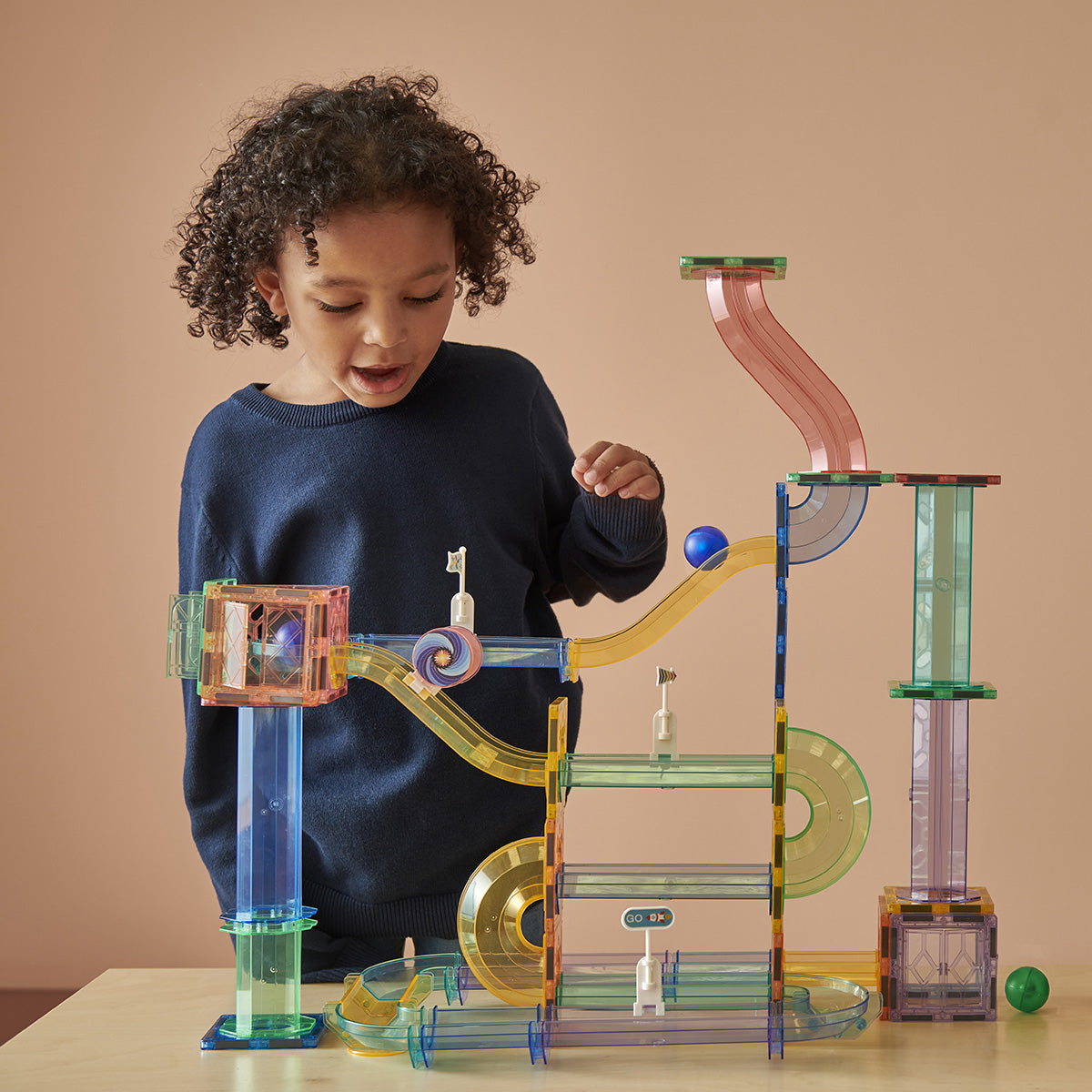 MagGenius 91 pièces magnétiques circuit à billes - boite carton