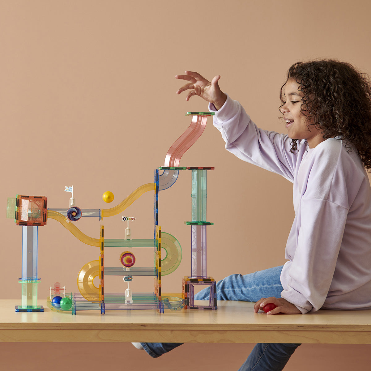 MagGenius 91 pièces magnétiques circuit à billes - boite carton