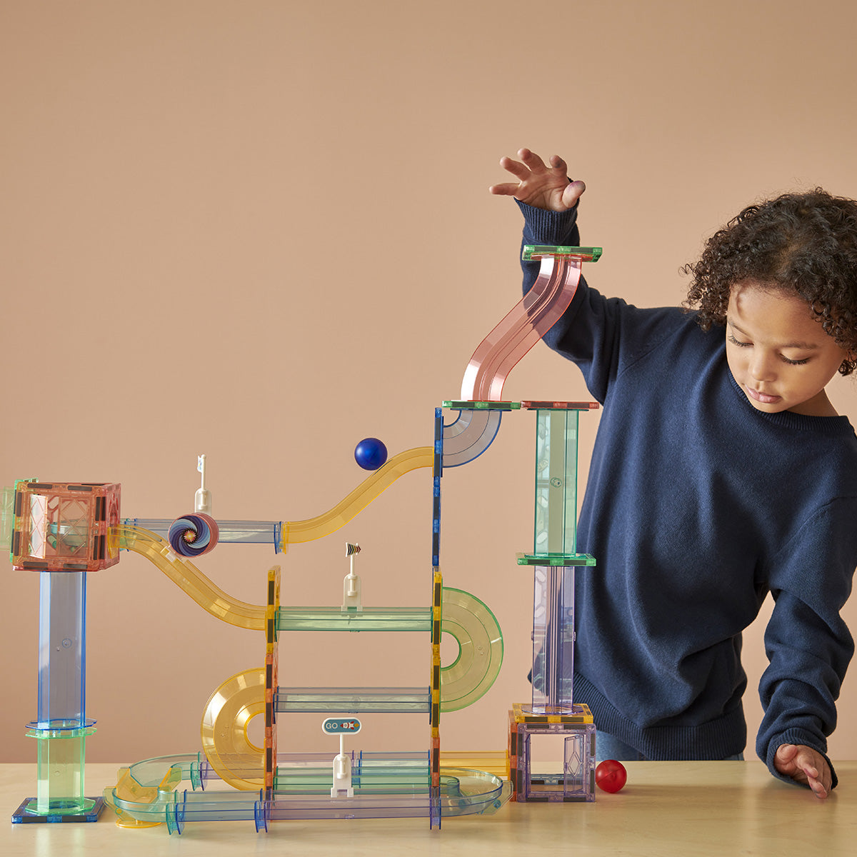 MagGenius 91 pièces magnétiques circuit à billes - boite carton