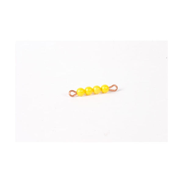 Image of Stange-von-4-in-den-Perlen-Nylon-individuell-gelb