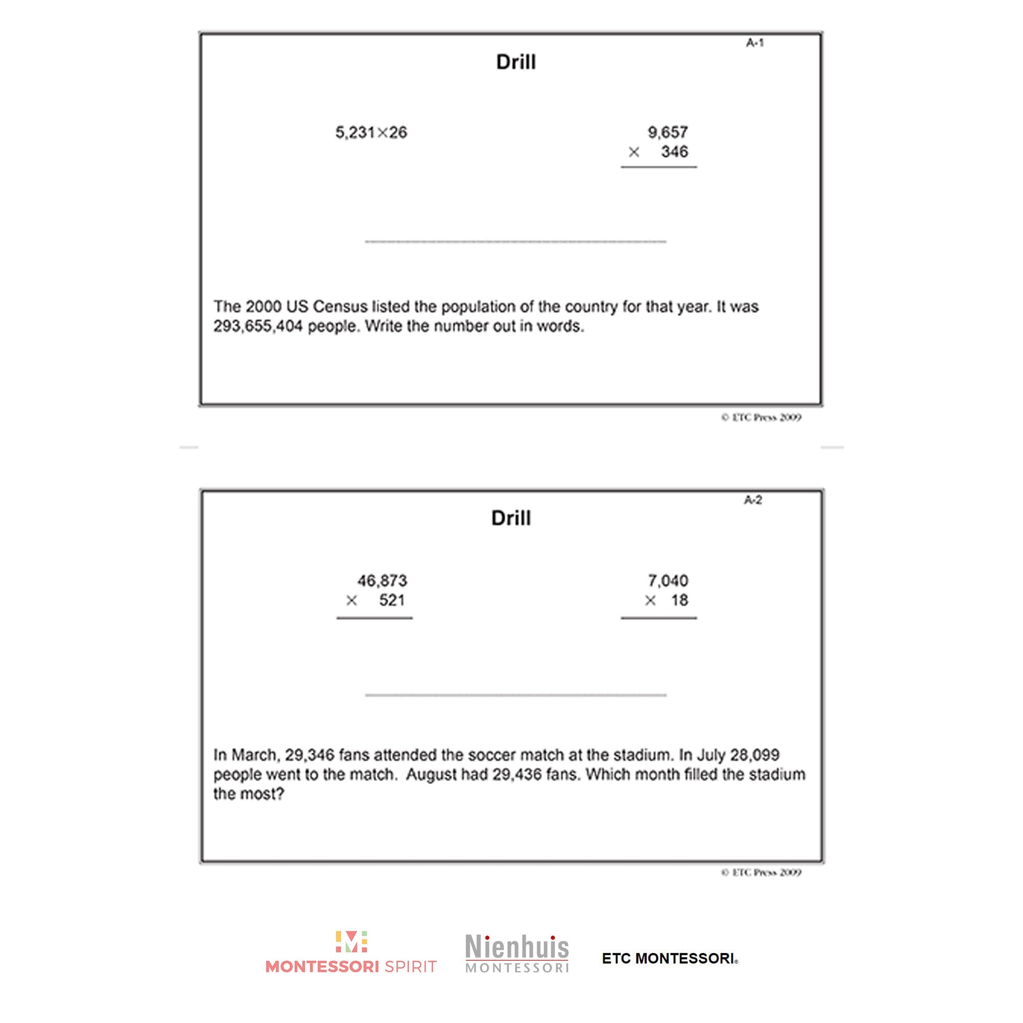 Dezimal Work and Task Cards