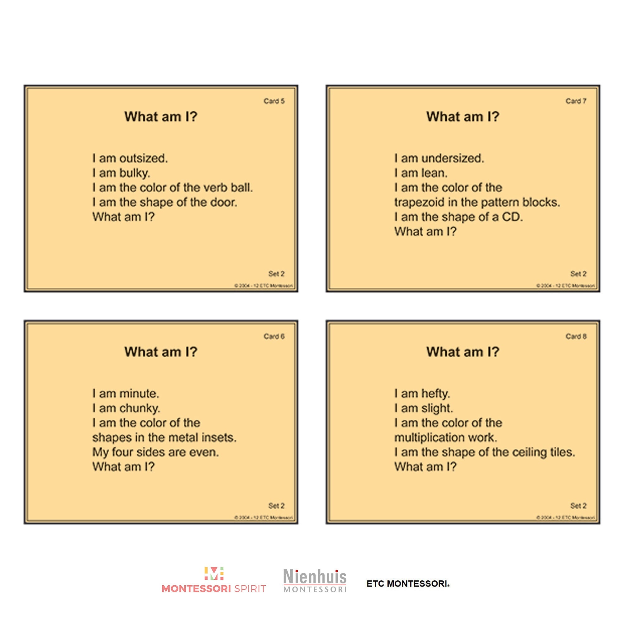 Untere El. Attribute Work w/ Task Cards