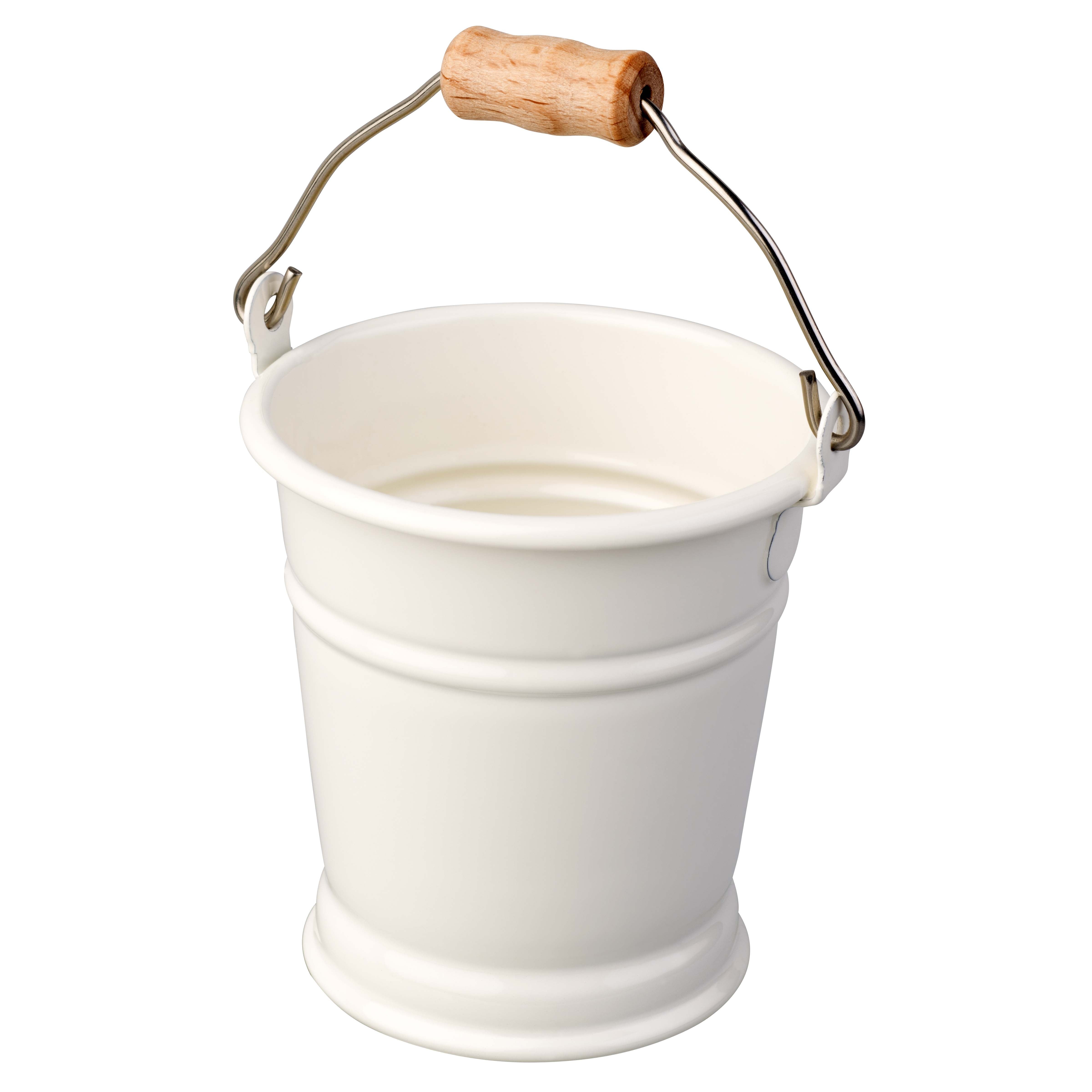 Weißer Mini-Eimer