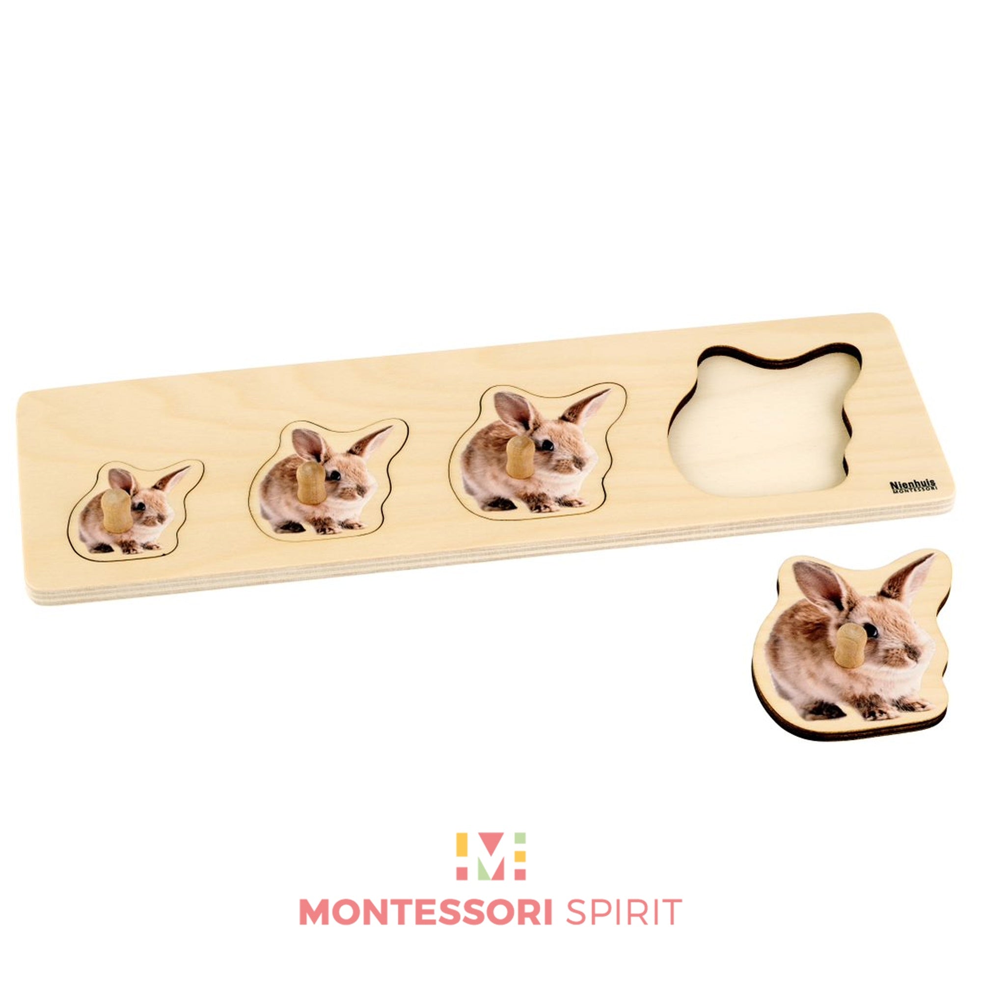 Puzzle für alle Kleinen: 4 Hasen