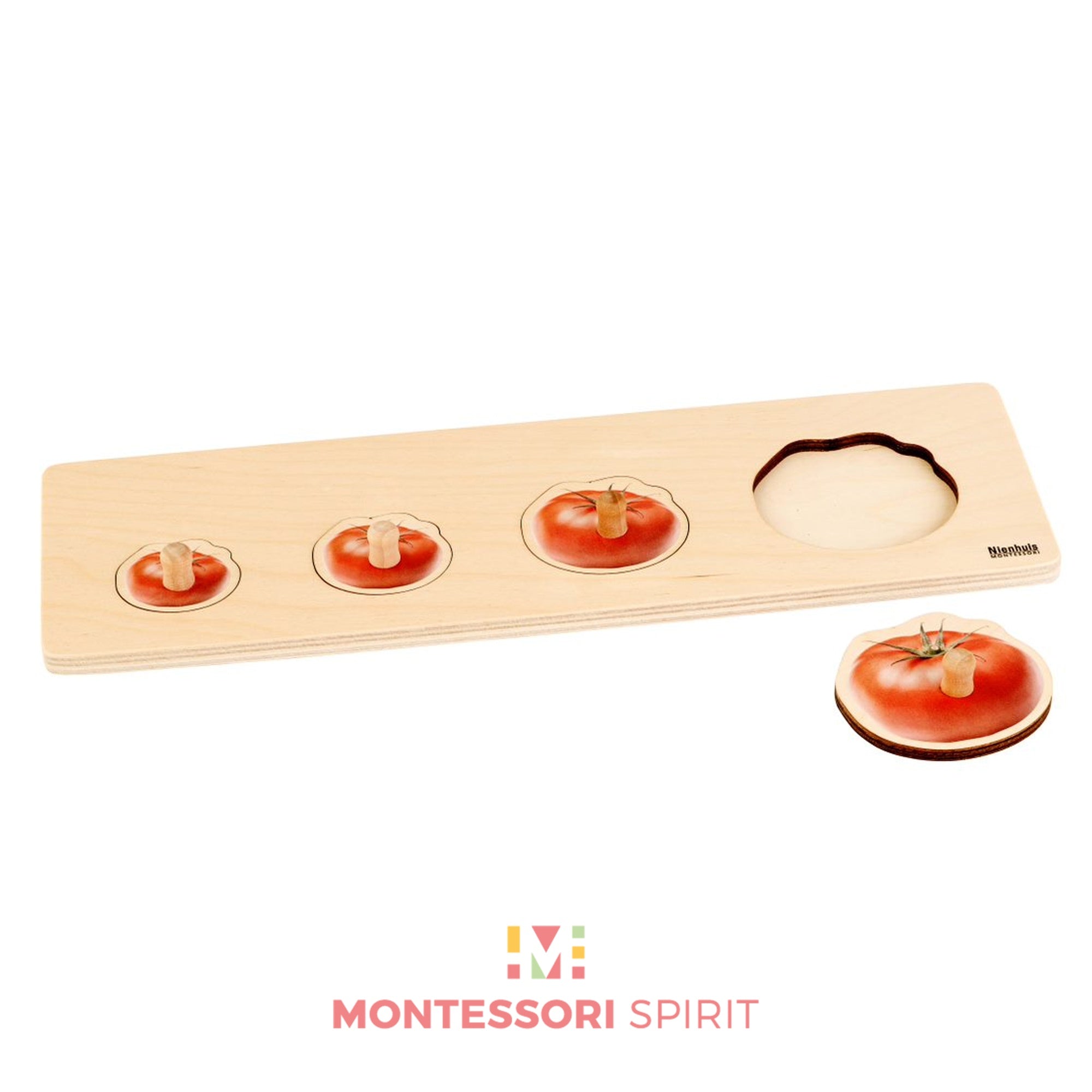 Puzzle für Kleinkinder: 4 Tomaten
