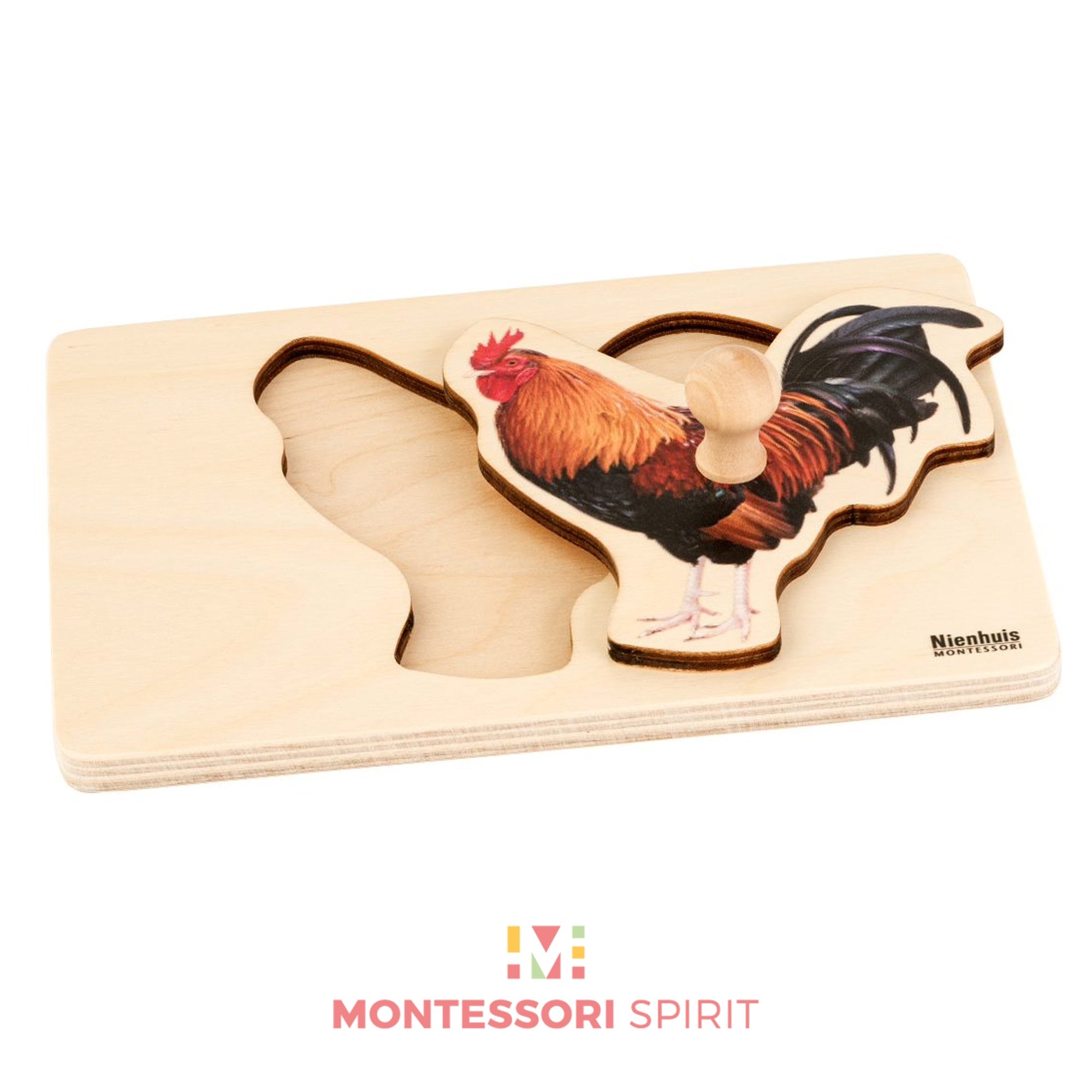 Puzzle für alle Kleinen: Hahn