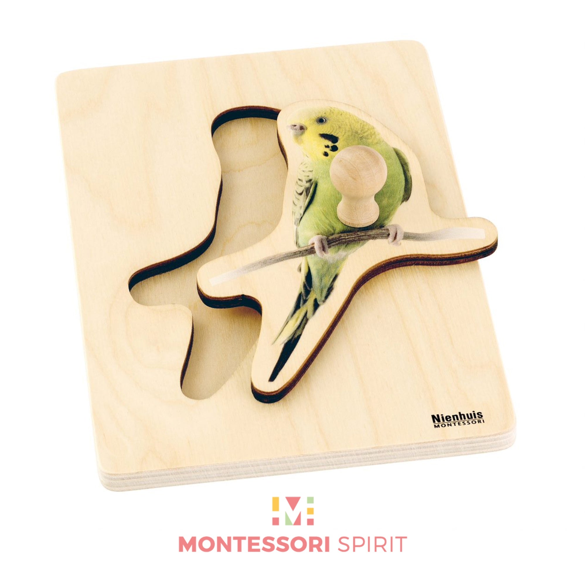Puzzle für Kleinkinder: Wellensittich
