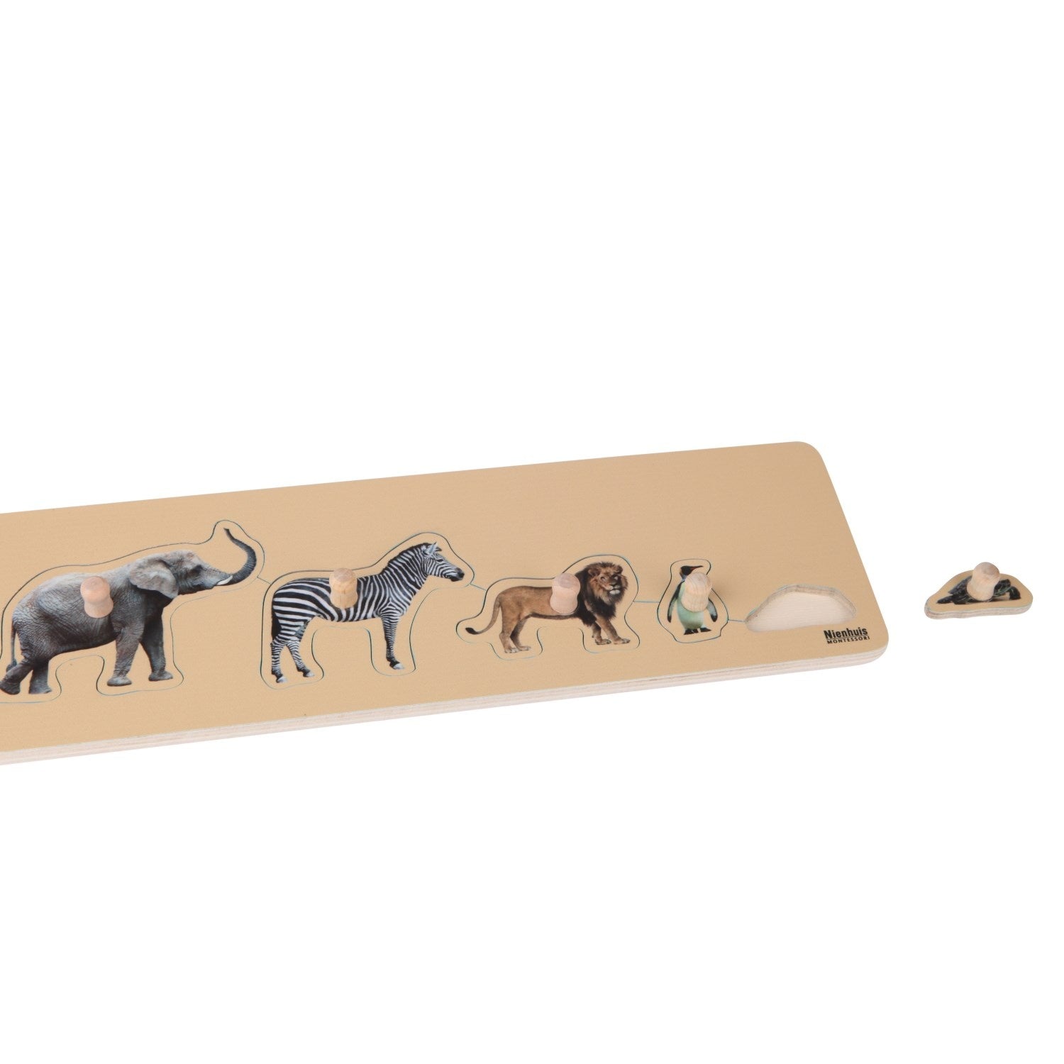 Puzzle Alle Kleinen: 5 wilde Tiere