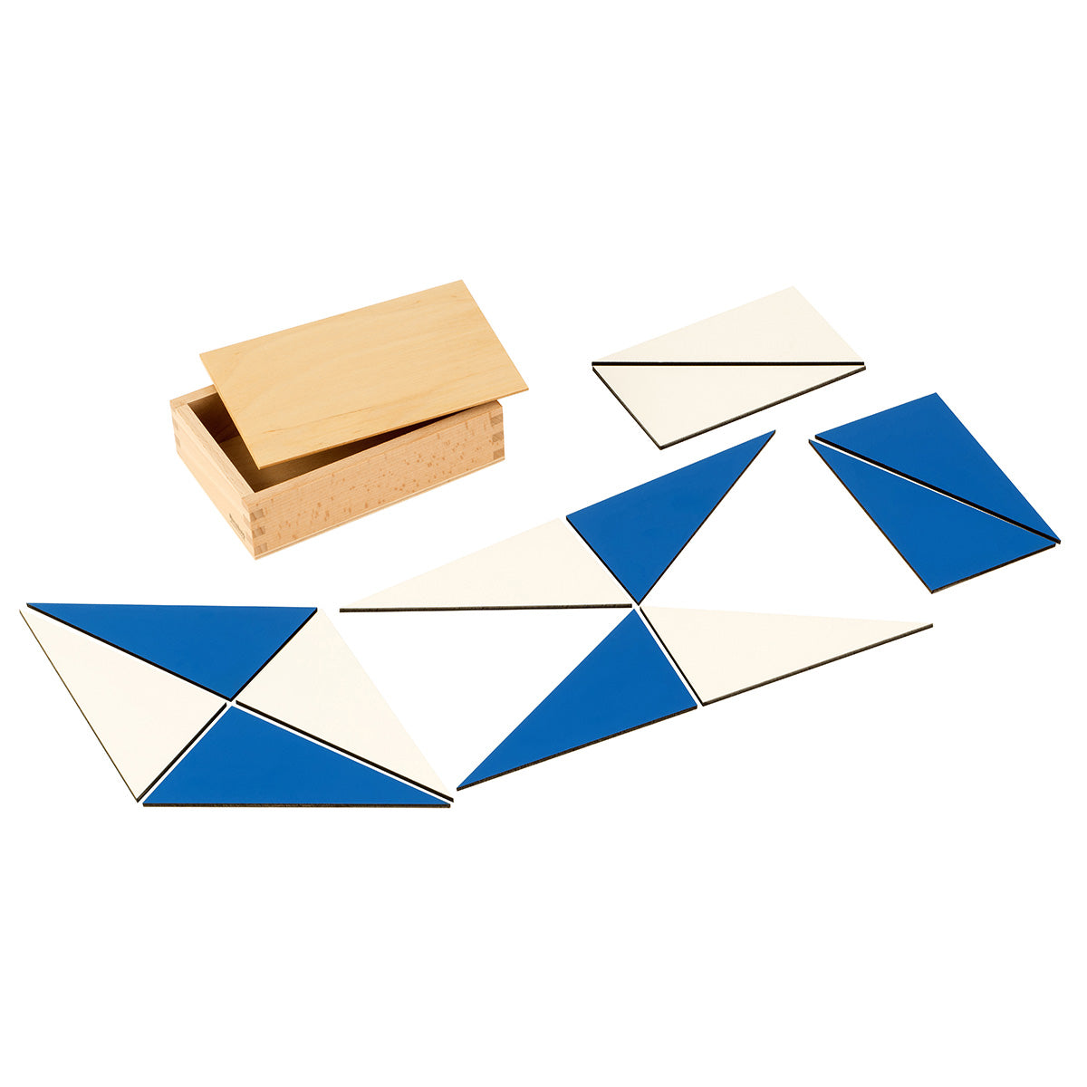 Blue builder triangles