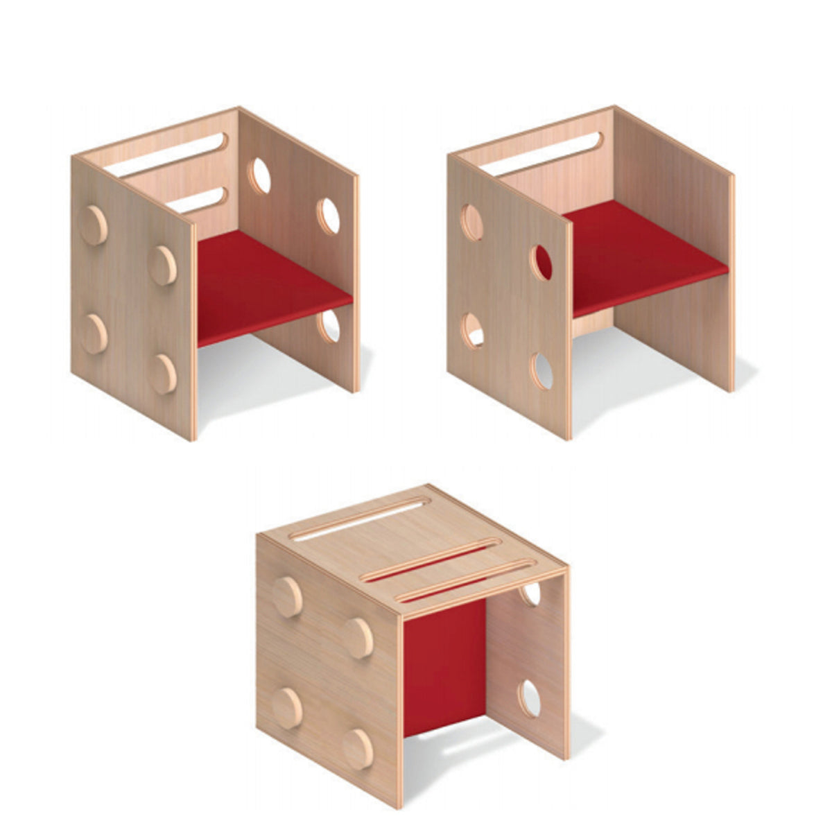 Pluripiù small chair 36x31.4x31.4h cm