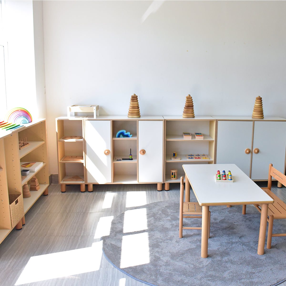 Open cabinet with 2 shelves 41x41x100h cm