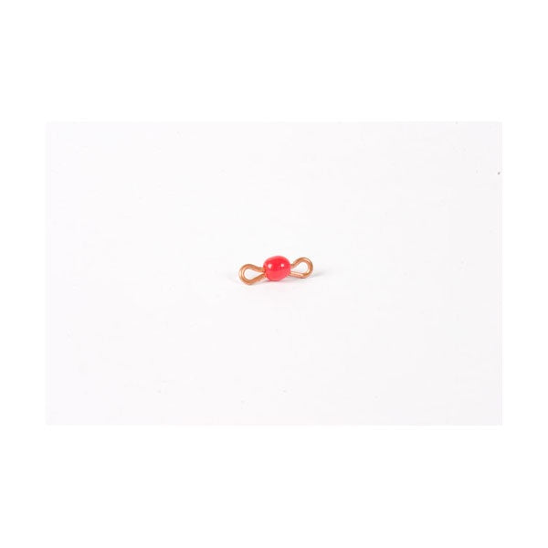 Image of Bar-de-1-en-perles-de-verre-individuelles-rouge