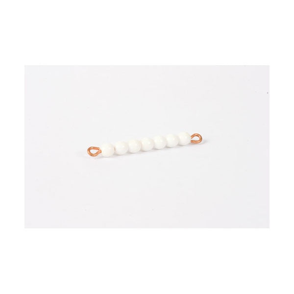Image of Bar-de-7-en-perles-de-verre-individuelles-blanc