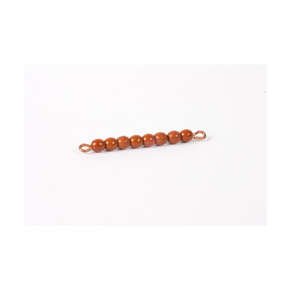 Image of Bar-de-8-en-perles-de-verre-individuelles-marron