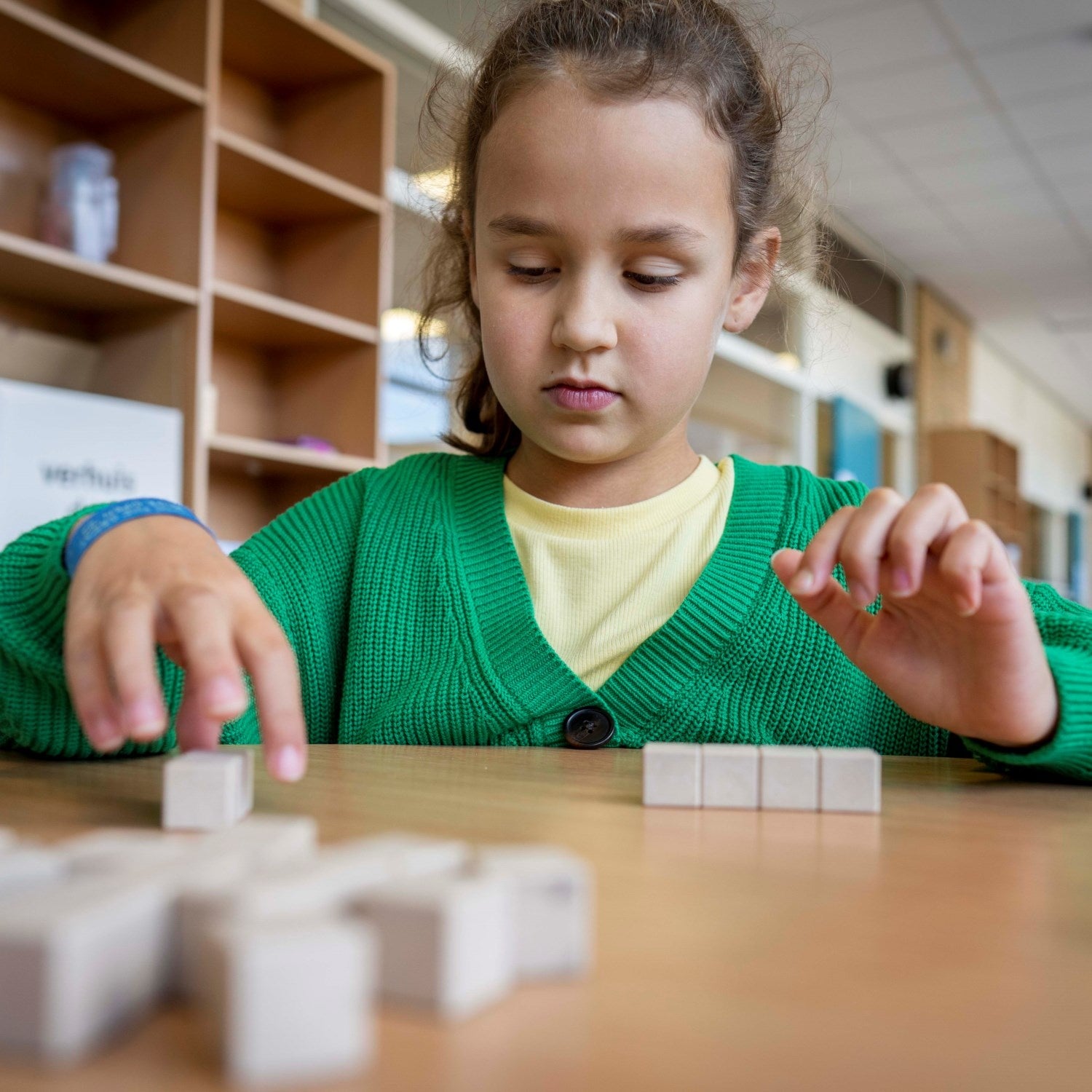 Box of wooden blocks