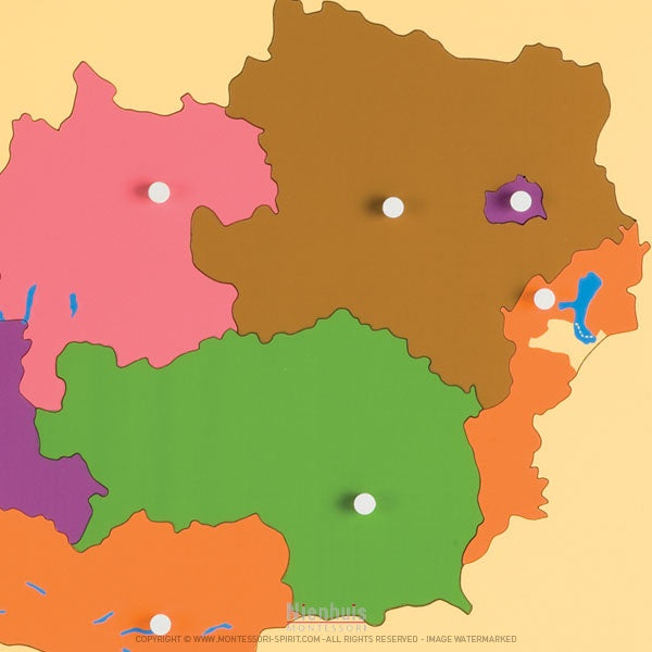 Image of Carte-puzzle-de-l-autriche