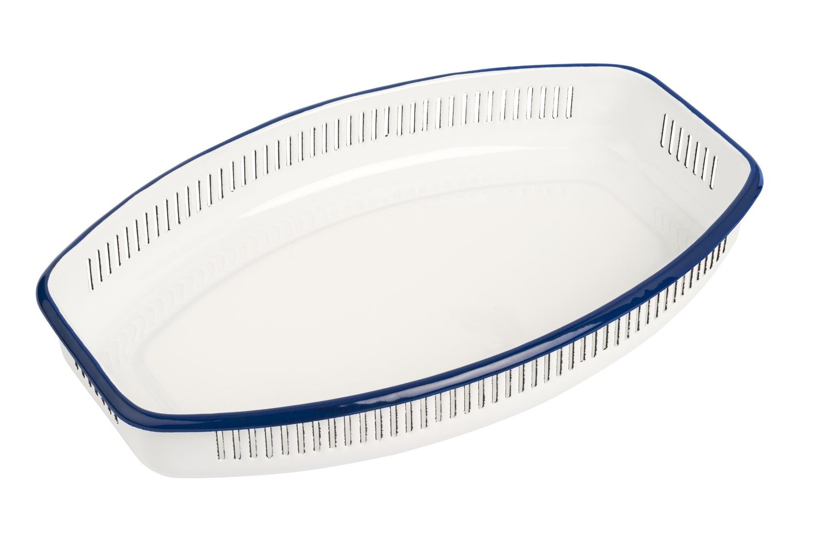 Enamel bread basket 18.5 x 30 cm