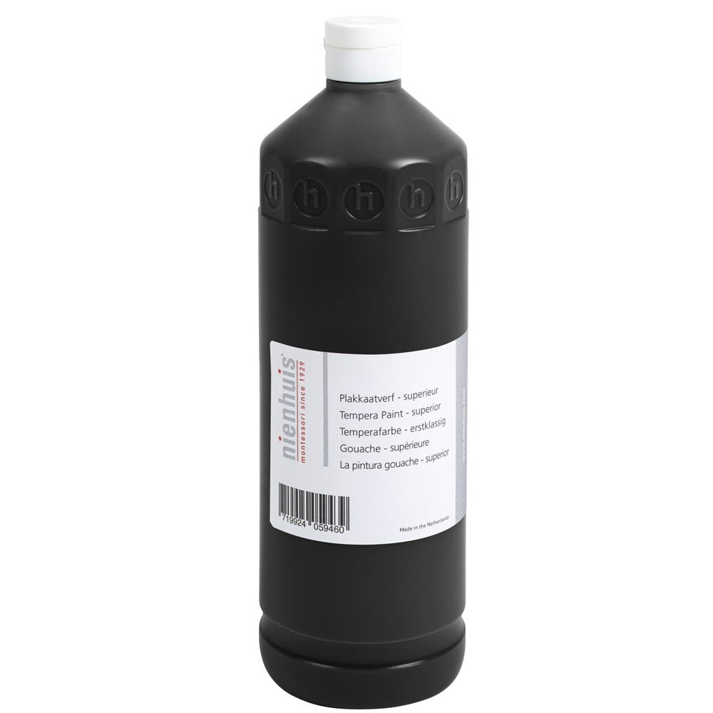 High-quality natural gouache: Black