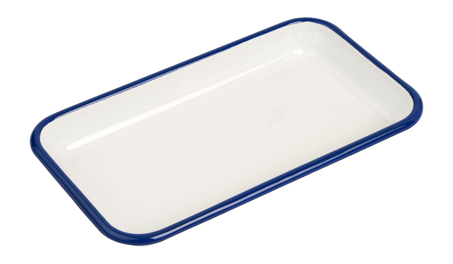 Enamel serving tray 28 x 22 x 2.5 cm