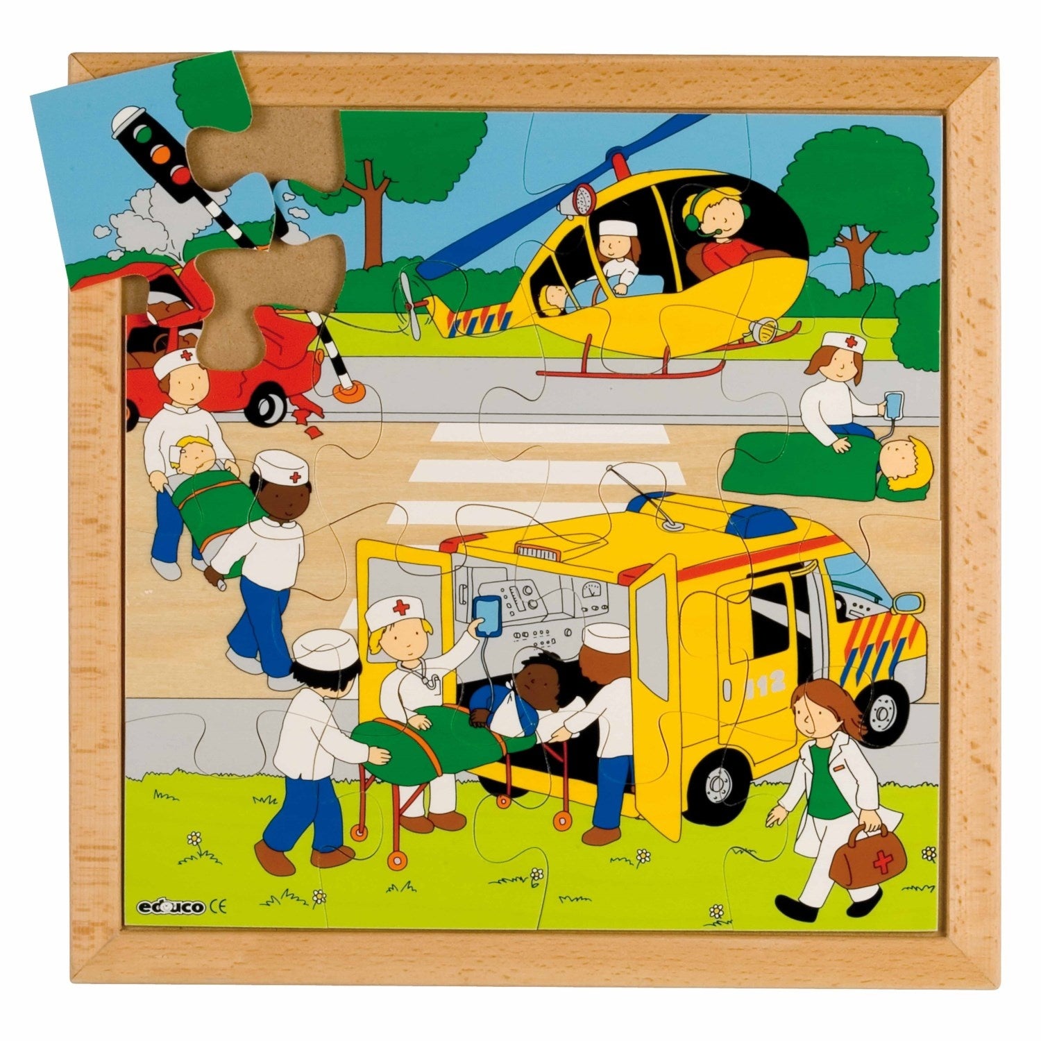 Street action puzzle - rescue