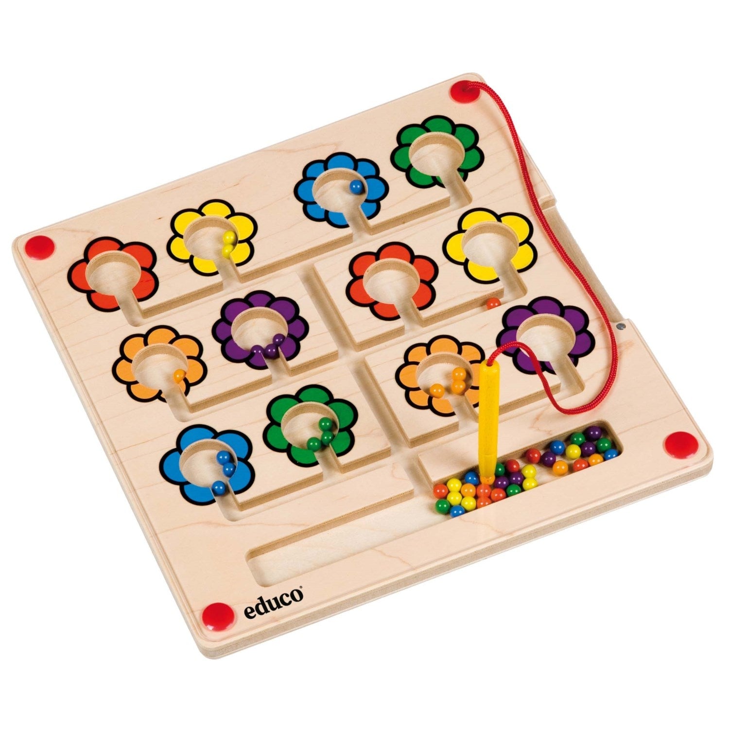 Motricity board - Magnetic flowers