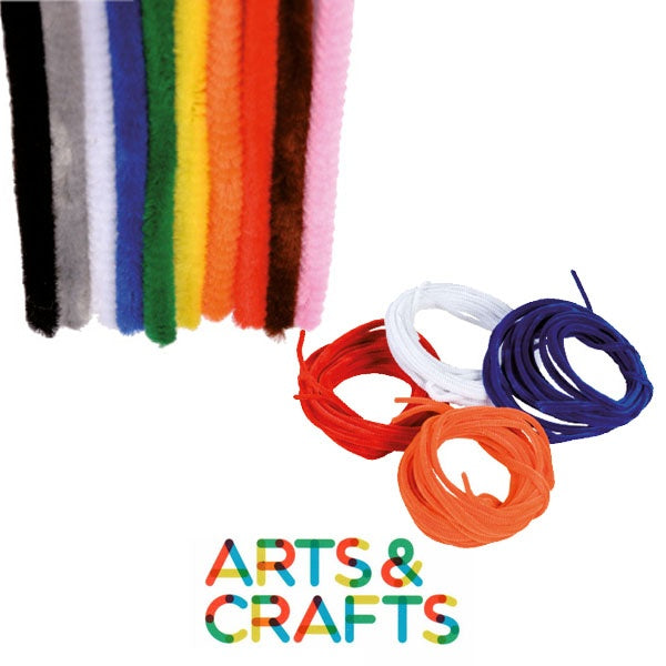 Imagen de 20-chenilles-5-m-in-10-colours-assorted-diameter-6-mm