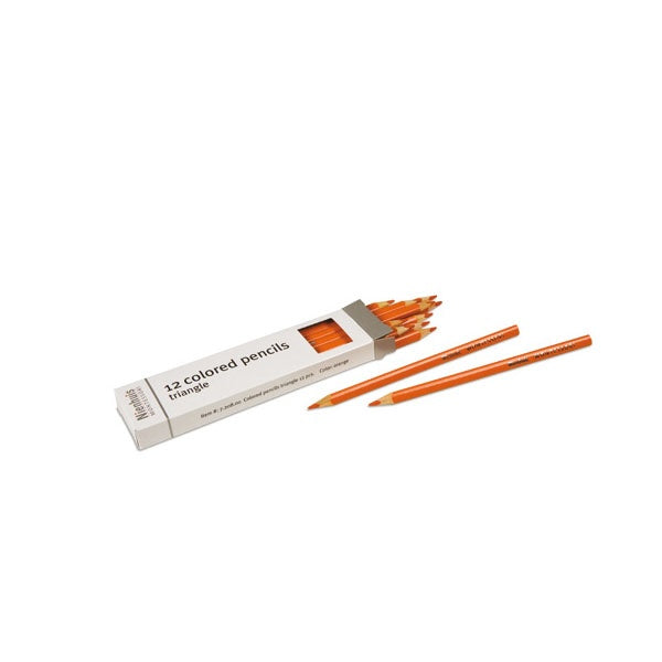 Imagen de Boite-de-12-crayons-a-3-cotes-orange
