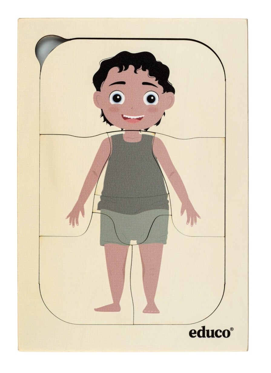 Rompecabezas de capas del cuerpo humano - boy