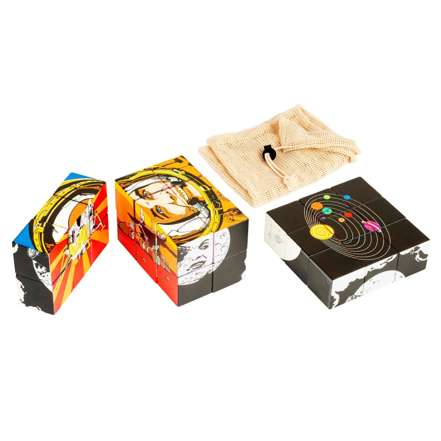 Puzzle de bloques espaciales
