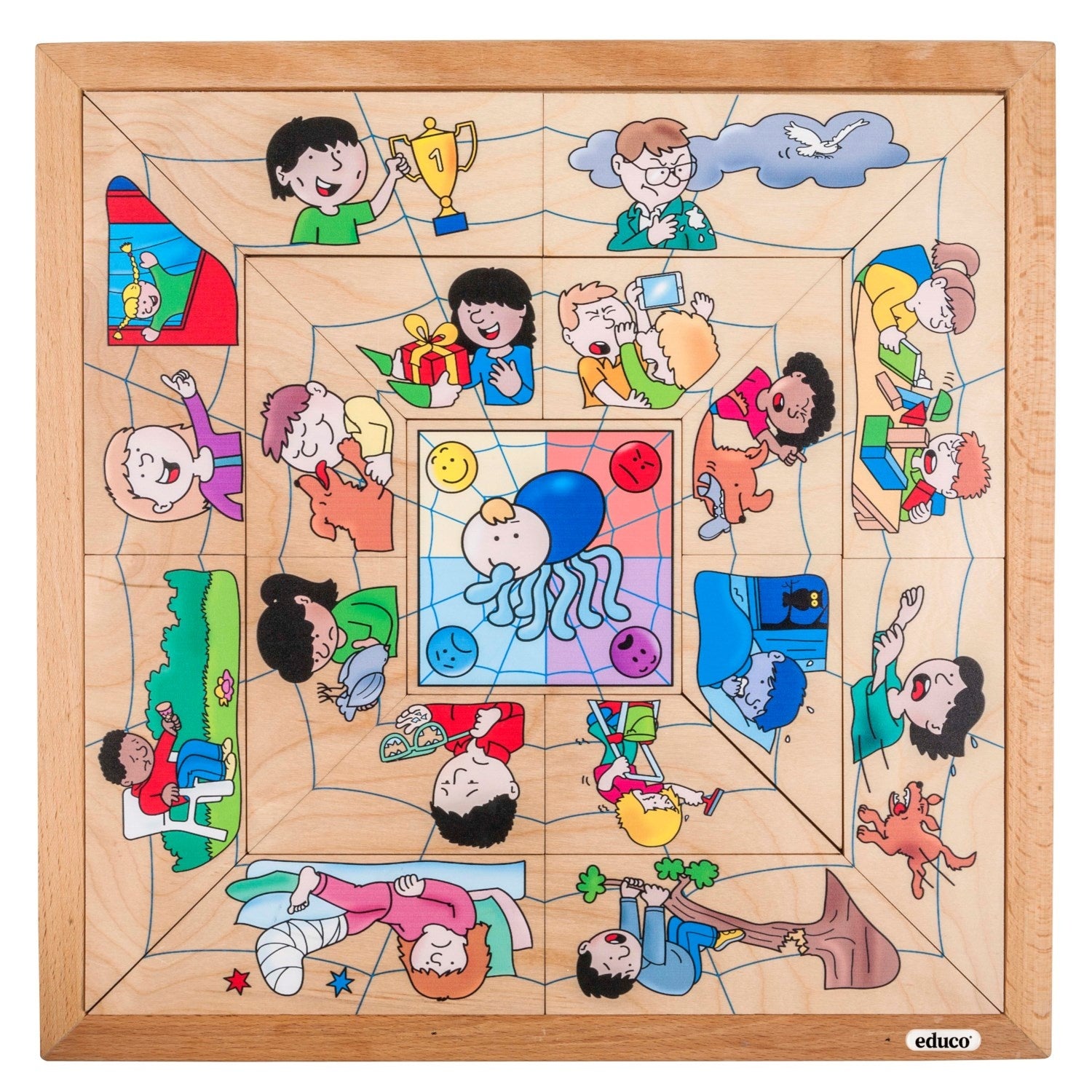 Puzzle araña - emociones