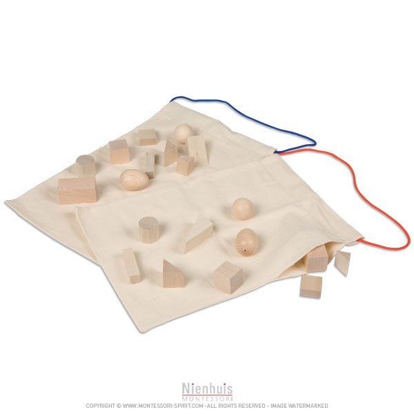 Imagen de las formas geométricas estereognósticas de bolsa