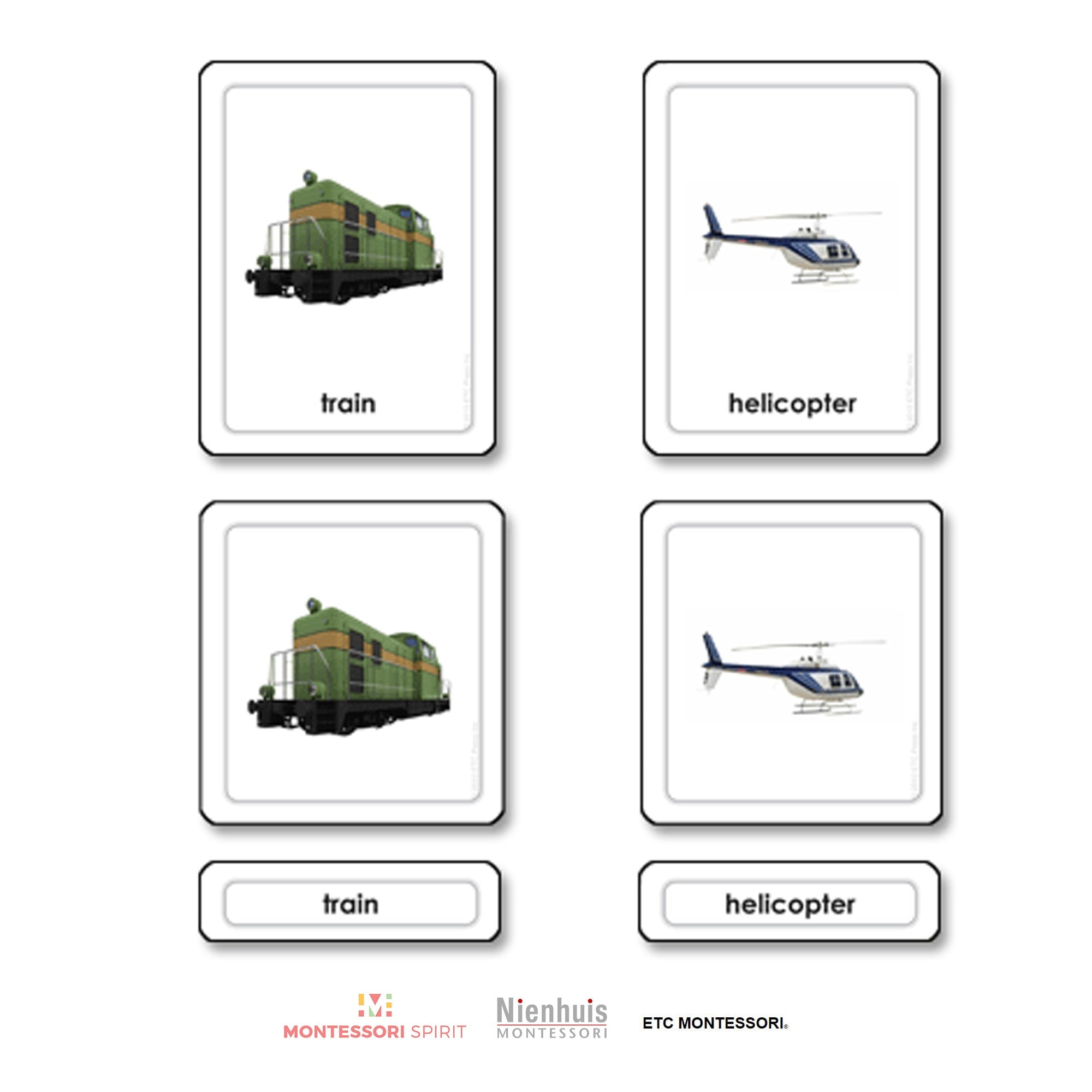 Transporte Tarjetas de 3 partes