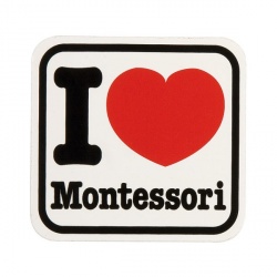 autocollant I love Montessori