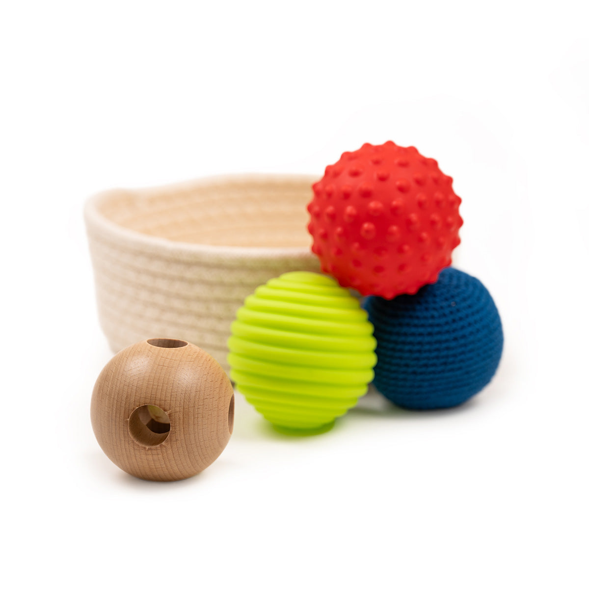 Cestino di palline sensoriali