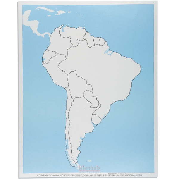 Immagine della Carte-de-controle-muette-d-amerique-du-sud