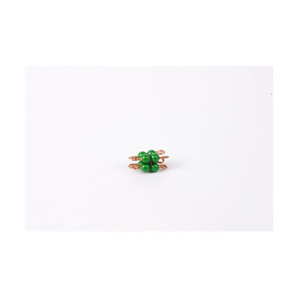 Immagine di Cube-de-2-en-perles-nylon-individuelles-vert