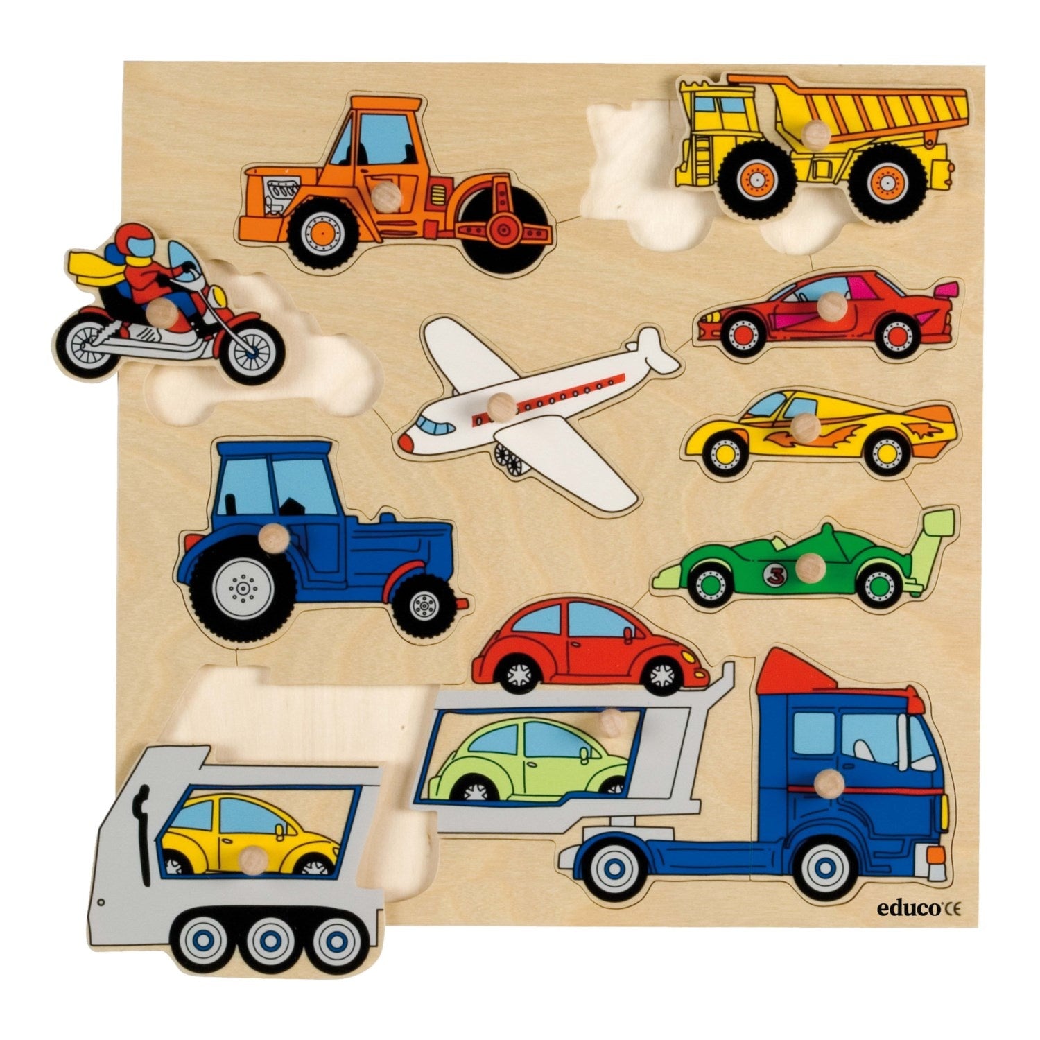 Puzzle di pulsanti - veicoli