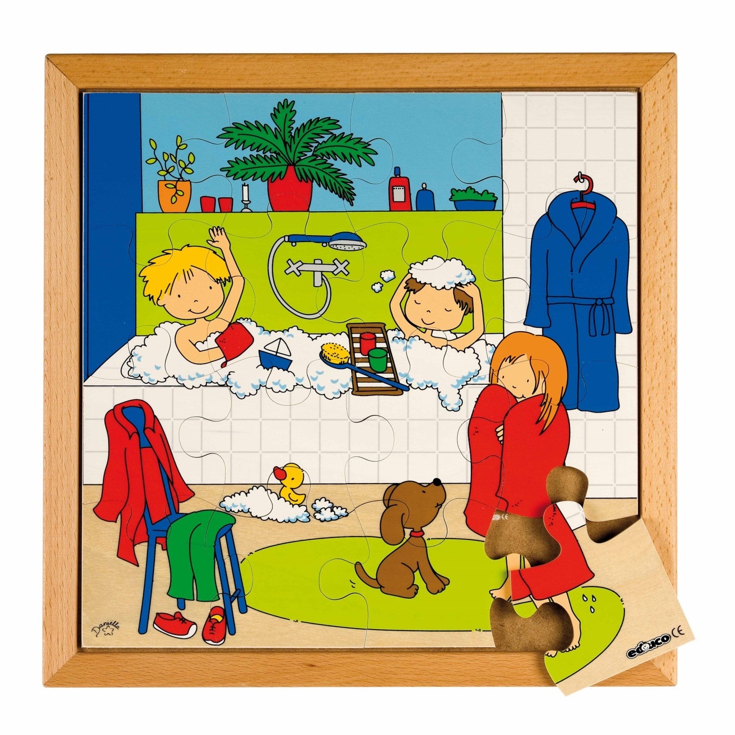 Puzzle di igiene - il momento del bagno